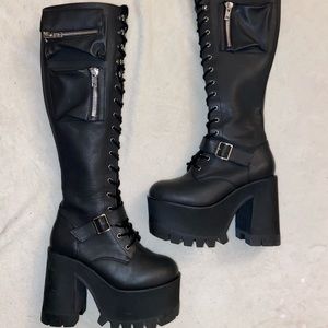 Club Exx boots by dolls kill!